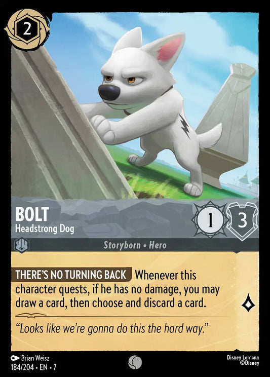 Bolt - Headstrong Dog - 184/204 - Common - Archazia’s Island - Disney Lorcana