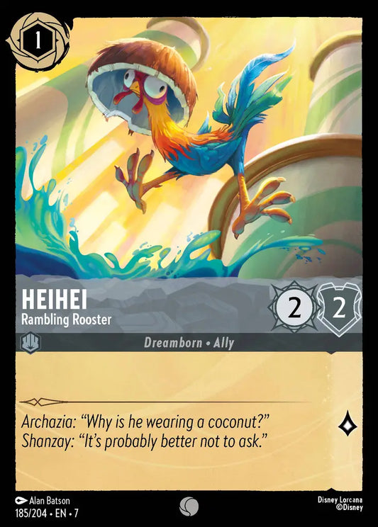 HeiHei - Rambling Rooster - 185/204 - Common - Archazia’s Island - Disney Lorcana