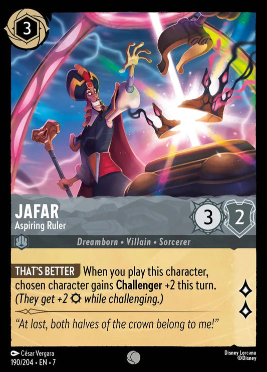 Jafar - Aspiring Ruler - 190/204 - Common - Archazia’s Island - Disney Lorcana