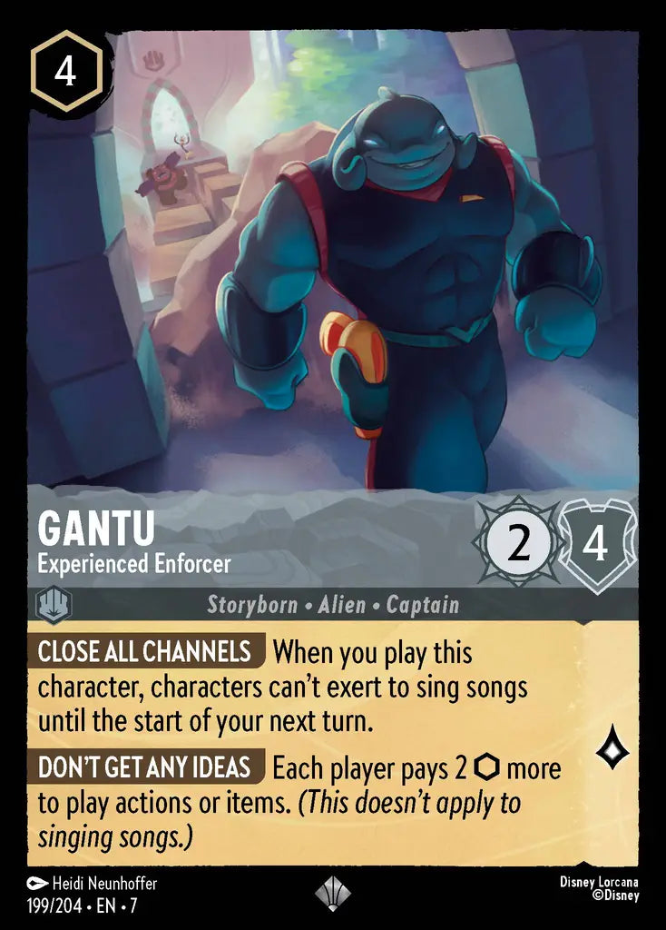 Gantu - Experienced Enforcer - 199/204 - Super Rare - Archazia’s Island - Disney Lorcana