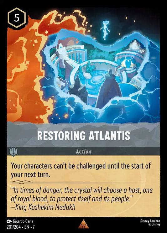 Restoring Atlantis - 201/204 - Rare - Archazia’s Island - Disney Lorcana
