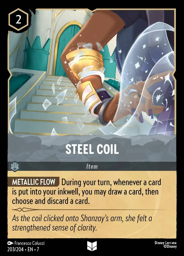 Steel Coil - 203/204 - Uncommon - Archazia’s Island - Disney Lorcana