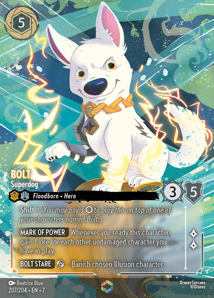 Bolt - Superdog - 207/204 - Enchanted - Archazia’s Island - Disney Lorcana