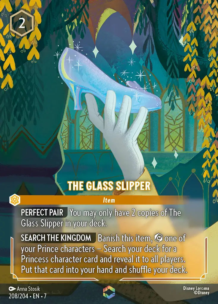 The Glass Slipper - 208/204 - Enchanted - Archazia’s Island - Disney Lorcana