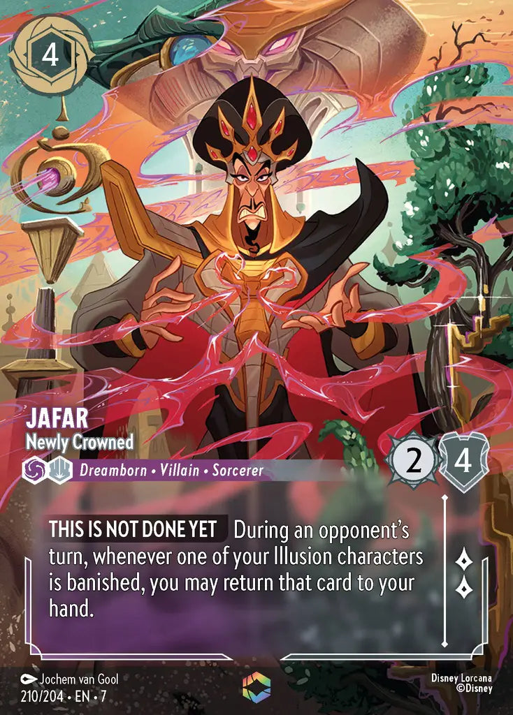Jafar - Newly Crowned - 210/204 - Enchanted - Archazia’s Island - Disney Lorcana