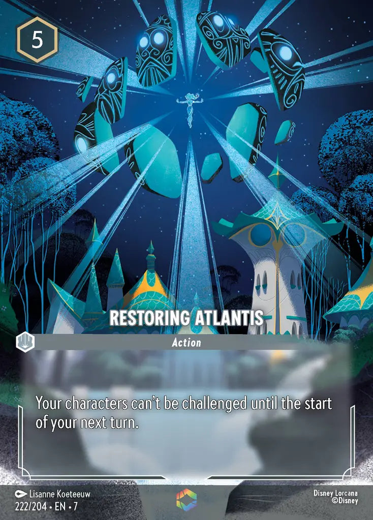 Restoring Atlantis - 222/204 - Enchanted - Archazia’s Island - Disney Lorcana