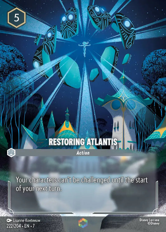Restoring Atlantis - 222/204 - Enchanted - Archazia’s Island - Disney Lorcana