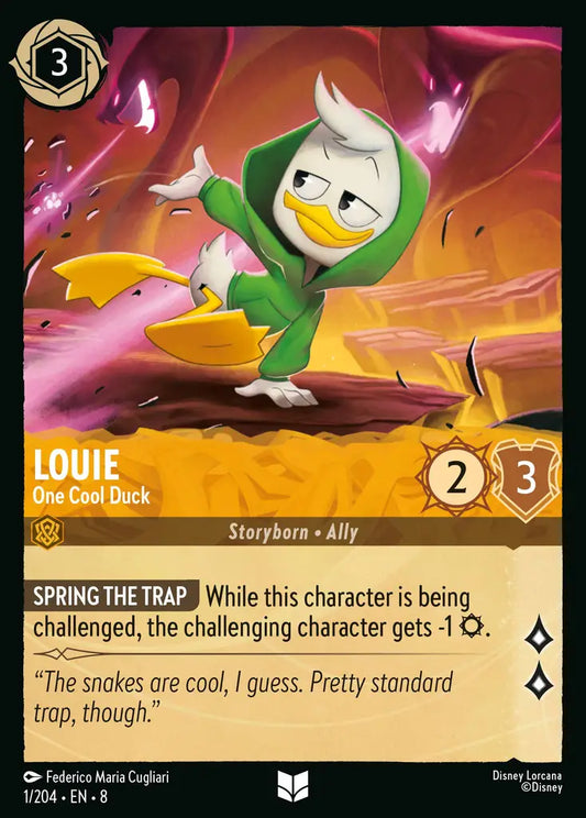 Louie - One Cool Duck - 1/204 - Uncommon - Reign of Jafar - Disney Lorcana