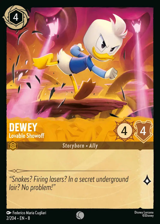 Dewey - Lovable Showoff - 2/204 - Common - Reign of Jafar - Disney Lorcana