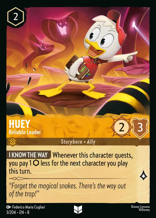 Huey - Reliable Leader - 3/204 - Uncommon - Reign of Jafar - Disney Lorcana