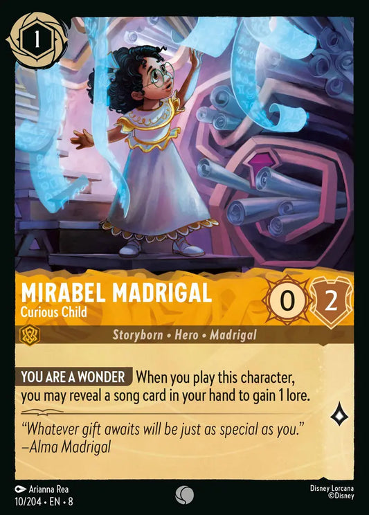 Mirabel Madrigal - Curious Child - 10/204 - Common - Reign of Jafar - Disney Lorcana