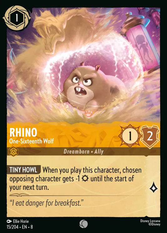 Rhino - One-Sixteenth Wolf - 15/204 - Common - Reign of Jafar - Disney Lorcana