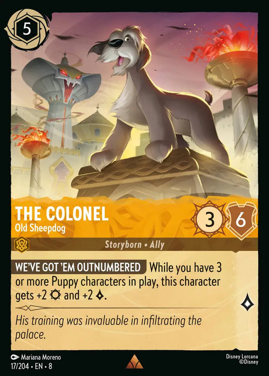 The Colonel - Old Sheepdog - 17/204 - Rare - Reign of Jafar - Disney Lorcana