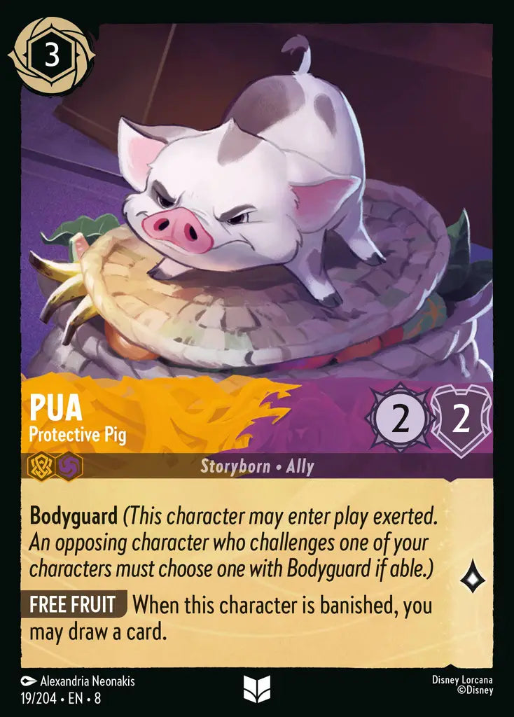Pua - Protective Pig - 19/204 - Uncommon - Reign of Jafar - Disney Lorcana
