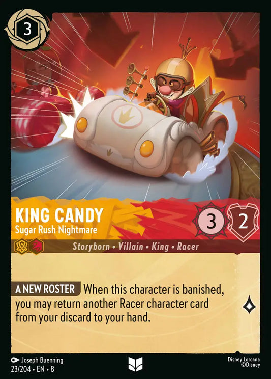 King Candy - Sugar Rush Nightmare - 23/204 - Uncommon - Reign of Jafar - Disney Lorcana
