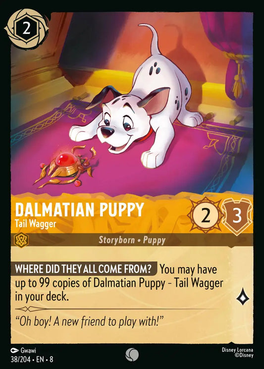 Dalmatian Puppy - Tail Wagger - 38/204 - Common - Reign of Jafar - Disney Lorcana