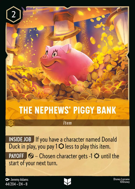 The Nephew's Piggy Bank - 44/204 - Uncommon - Reign of Jafar - Disney Lorcana