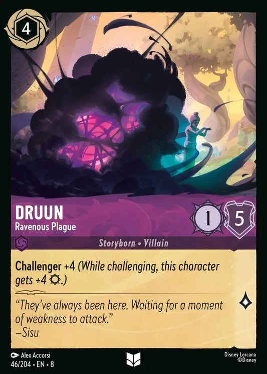 Druun - Ravenous Plague - 46/204 - Uncommon - Reign of Jafar - Disney Lorcana