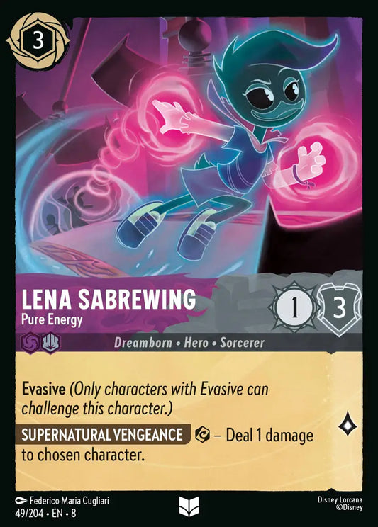 Lena Sabrewing - Pure Energy - 49/204 - Uncommon - Reign of Jafar - Disney Lorcana