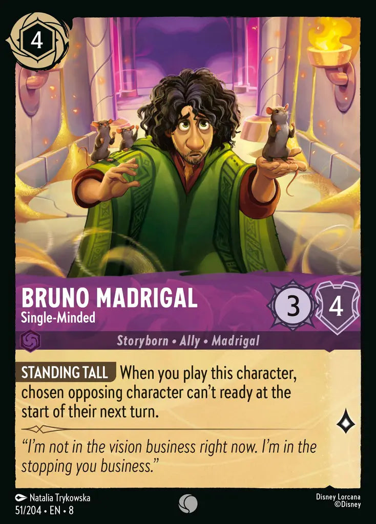 Bruno Madrigal - Single-Minded - 51/204 - Common - Reign of Jafar - Disney Lorcana