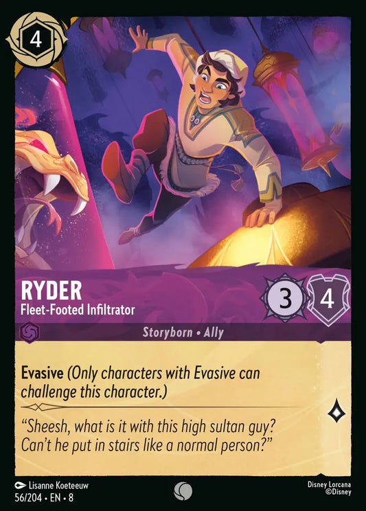 Ryder - Fleet-Footed Infiltrator - 56/204 - Common - Reign of Jafar - Disney Lorcana