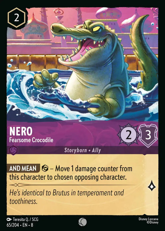 Nero - Fearsome Crocodile - 65/204 - Common - Reign of Jafar - Disney Lorcana