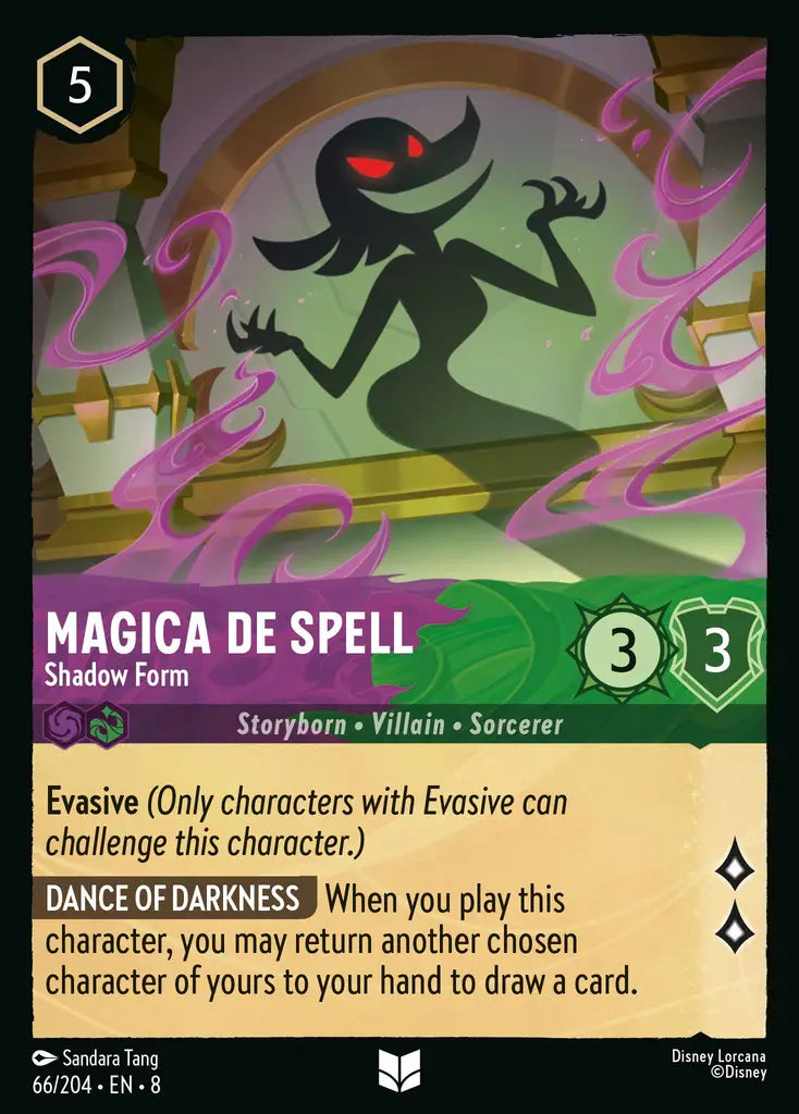 Magica De Spell - Shadow Form - 66/204 - Uncommon - Reign of Jafar - Disney Lorcana