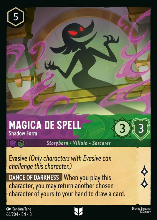 Magica De Spell - Shadow Form - 66/204 - Uncommon - Reign of Jafar - Disney Lorcana