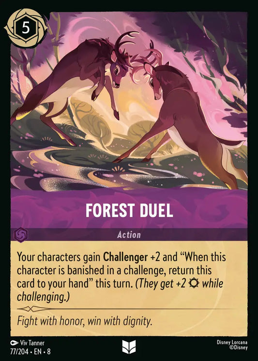 Forest Duel - 77/204 - Uncommon - Reign of Jafar - Disney Lorcana