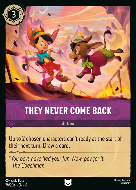 They Never Come Back - 78/204 - Uncommon - Reign of Jafar - Disney Lorcana