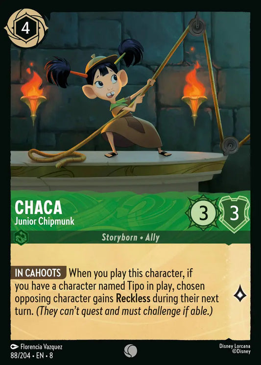 Chaca - Junior Chipmunk - 88/204 - Common - Reign of Jafar - Disney Lorcana