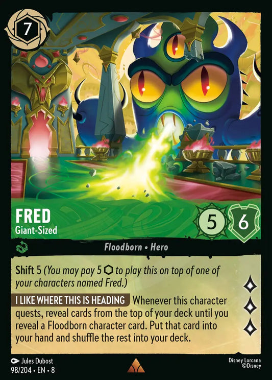 Fred - Huge - 98/204 - Rare - Reign of Jafar - Disney Lorcana