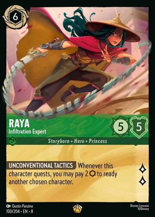 Raya - Infiltration Expert - 100/204 - Legendary - Reign of Jafar - Disney Lorcana