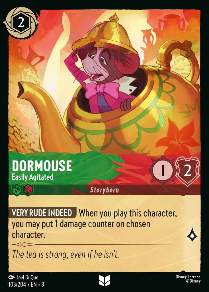Dormouse - Easily Agitated - 103/204 - Uncommon - Reign of Jafar - Disney Lorcana