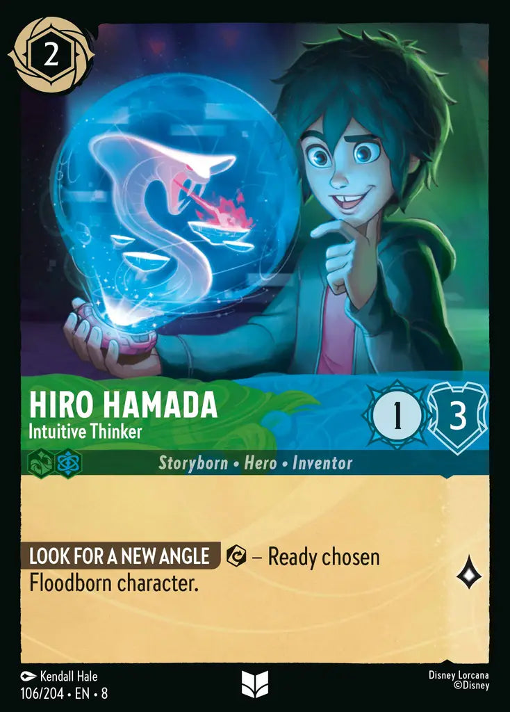 Hiro Hamada - Intuitive Thinker - 106/204 - Uncommon - Reign of Jafar - Disney Lorcana