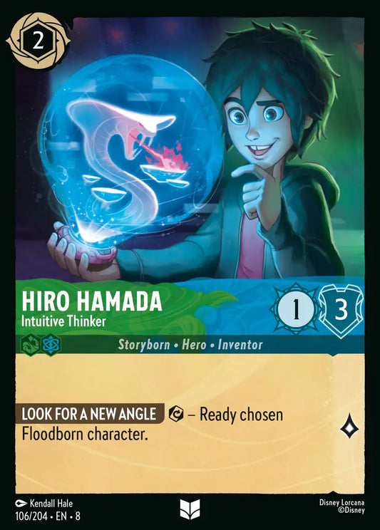 Hiro Hamada - Intuitive Thinker - 106/204 - Uncommon - Reign of Jafar - Disney Lorcana