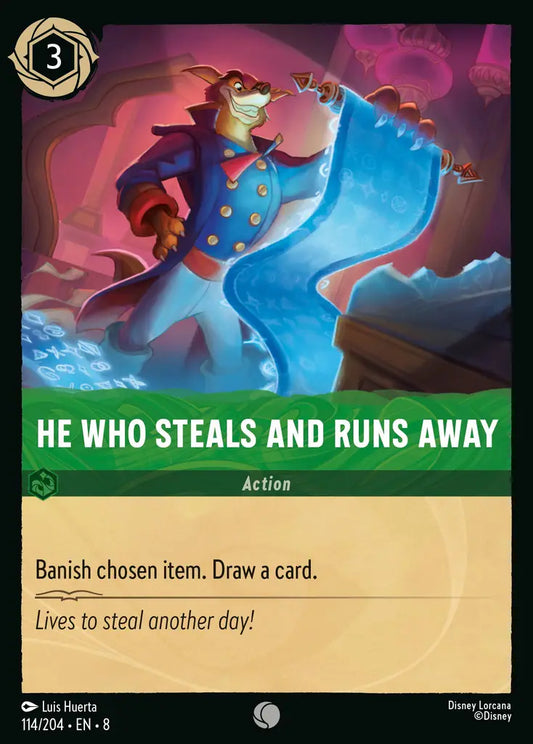 He Who Steals and Runs Away - 114/204 - Common - Reign of Jafar - Disney Lorcana