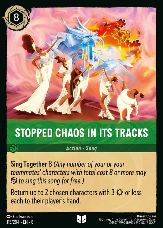Stopped Chaos in its Tracks - 115/204 - Uncommon - Reign of Jafar - Disney Lorcana