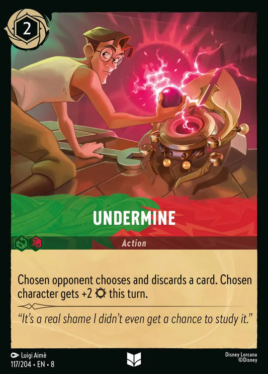 Undermine - 117/204 - Uncommon - Reign of Jafar - Disney Lorcana