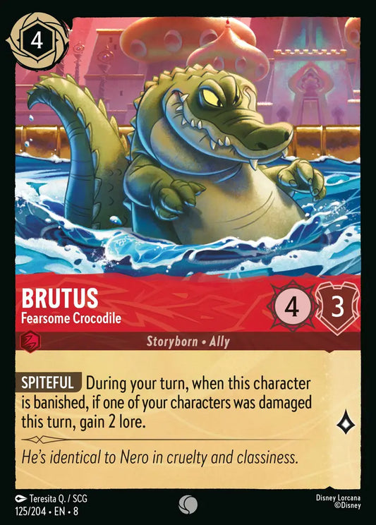 Brutus - Fearsome Crocodile - 125/204 - Common - Reign of Jafar - Disney Lorcana