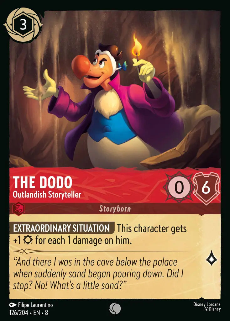 The Dodo - Outlandish Storyteller - 126/204 - Common - Reign of Jafar - Disney Lorcana
