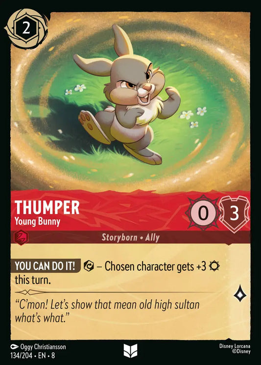 Thumper - Young Bunny - 134/204 - Uncommon - Reign of Jafar - Disney Lorcana