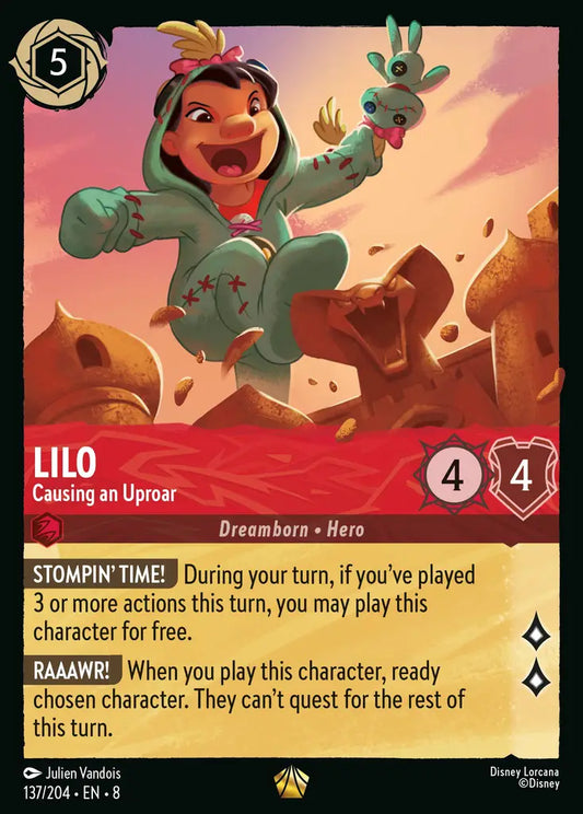 Lilo - Causing an Uproar - 137/204 - Legendary - Reign of Jafar - Disney Lorcana