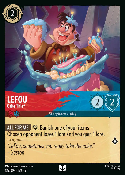 LeFou - Cake Thief - 138/204 - Uncommon - Reign of Jafar - Disney Lorcana