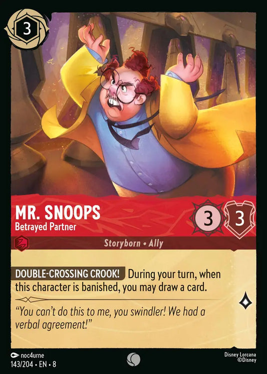 Mr. Snoops - Betrayed Partner - 143/204 - Common - Reign of Jafar - Disney Lorcana