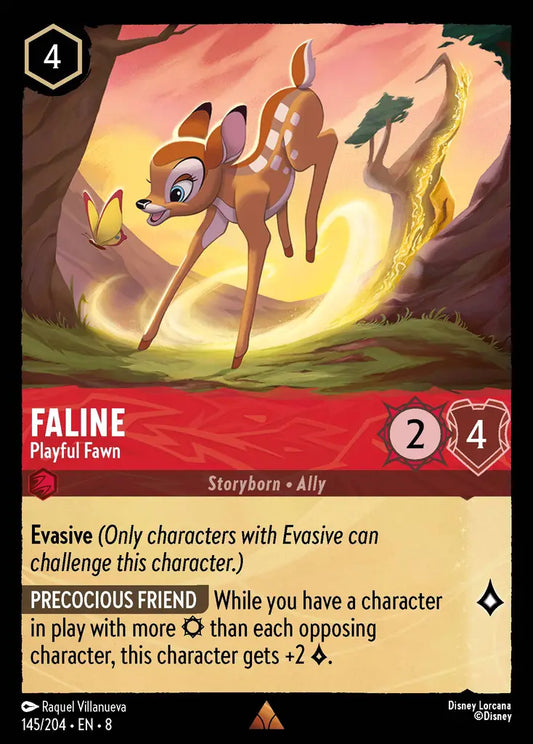 Faline - Playful Fawn - 145/204 - Rare - Reign of Jafar - Disney Lorcana