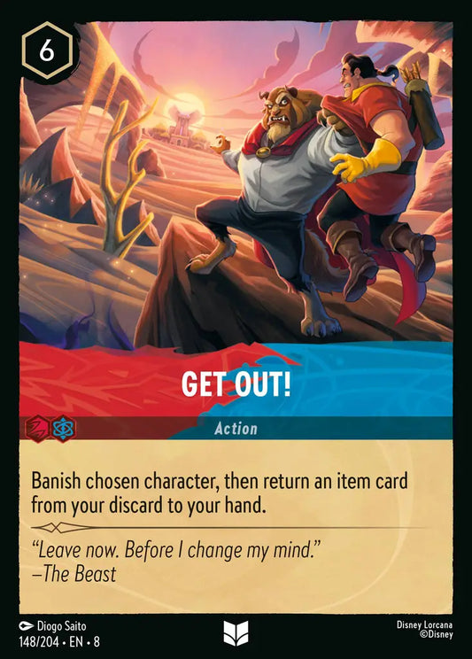 Get Out! - 148/204 - Uncommon - Reign of Jafar - Disney Lorcana
