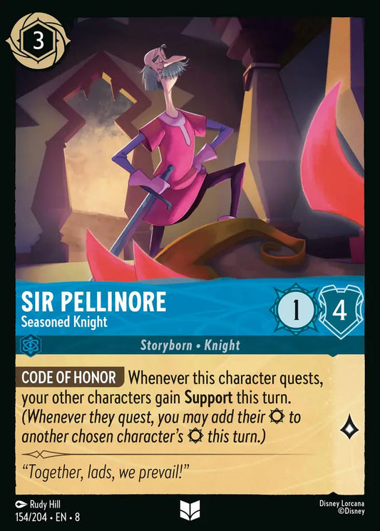 Sir Pellinore - Seasoned Knight - 154/204 - Uncommon - Reign of Jafar - Disney Lorcana