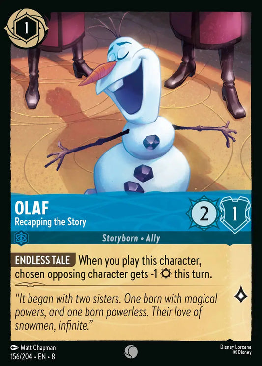 Olaf - Recapping the Story - 156/204 - Common - Reign of Jafar - Disney Lorcana