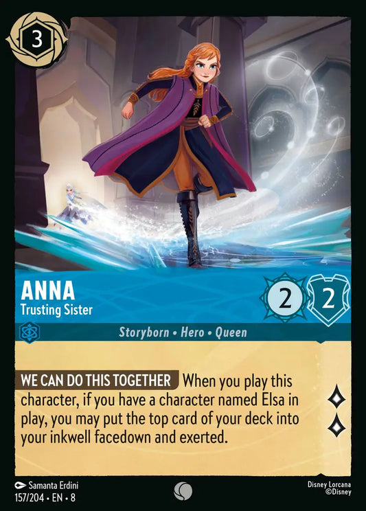 Anna - Trusting Sister - 157/204 - Common - Reign of Jafar - Disney Lorcana